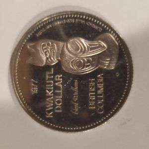 1977 BC Mungo Martin Totem Dollar